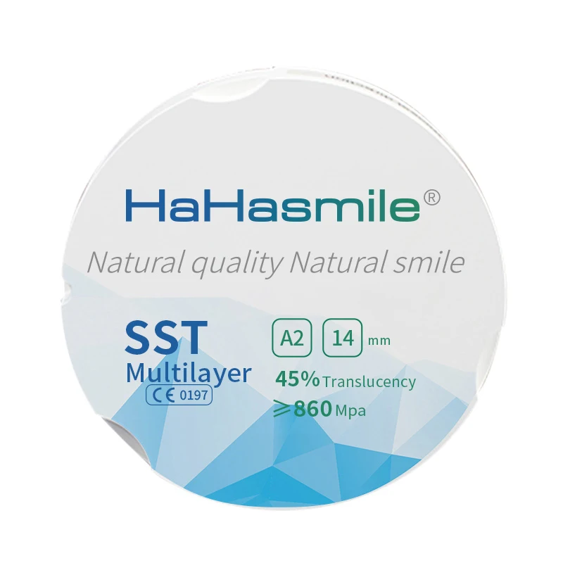 SST Multilayer 95mm A2 Zirconia Blocks for Dental Smoothing Dentistry Accessories Medical Tools Teeth Dentures Dental Laboratory