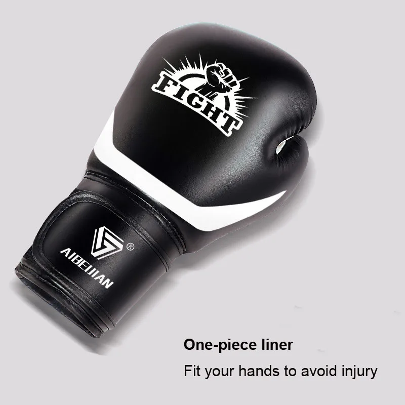 Sanda Boxing Gloves for Men, Boxing Gloves, Muay Thai Mittens, Fitness Training, Taekwondo, Punching, Sandbag, 12oz, 10oz