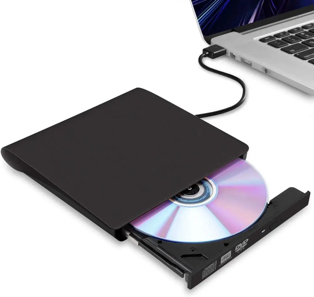 외장 DVD CD 버너 외장 CD 드라이브, USB 3.0 DVD +/- RW CD +/- RW 장치, 휴대용 카드 리더, 초슬림 외장 디스크