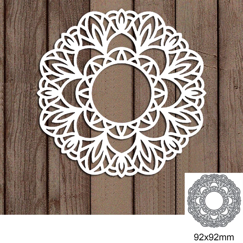 92*92mm Flower Metal Cutting Dies For DIY Scrapbook Cutting Die Paper Cards Embossed Decorative Craft Die Cut New