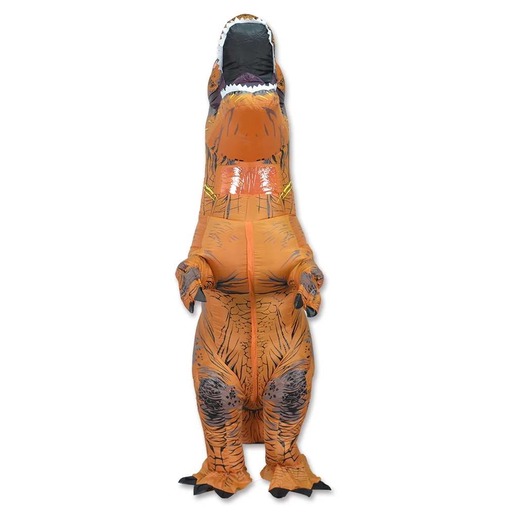 T Rex ไดโนเสาร์คอสเพลย์ Hot Inflatable เครื่องแต่งกาย Mascot อะนิเมะฮาโลวีน Dino การ์ตูนสำหรับเด็กผู้ใหญ่