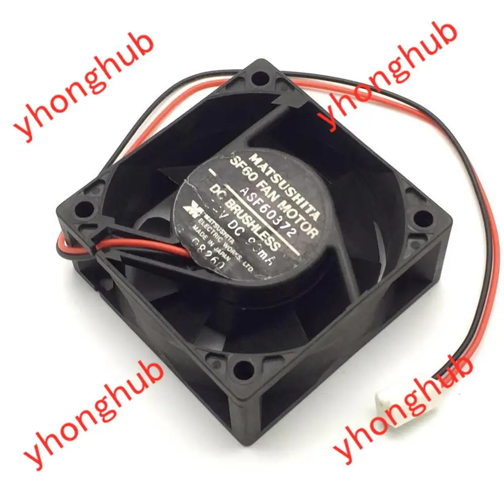 ASF60372 DC 24V 90mA 60X60X25mm 2-Wire Server Cooling Fan