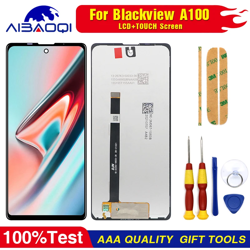 100% Original For LCD & Touch Screen Blackview A90 A100 Digitizer With Frame Display Module Replace Parts