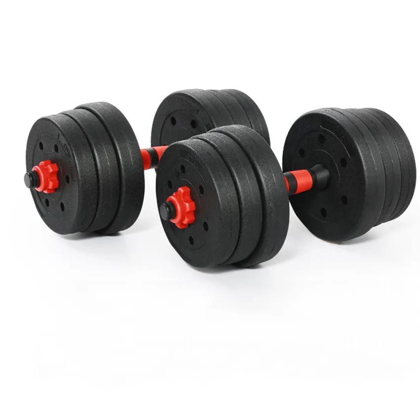 1set PE Weight Dumbbell Set Fitness Dumbbells Detachable Dumbbell Arm Muscle Trainer Household Exercise For Body Workout (10kg)