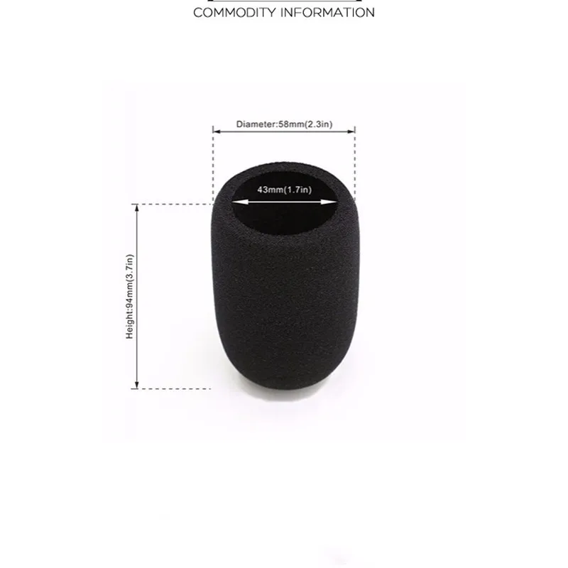 Funda de espuma a prueba de viento para micrófono, parabrisas peludo para Audio Technica ATR2500 AT2035 AT 2020 2035 2050