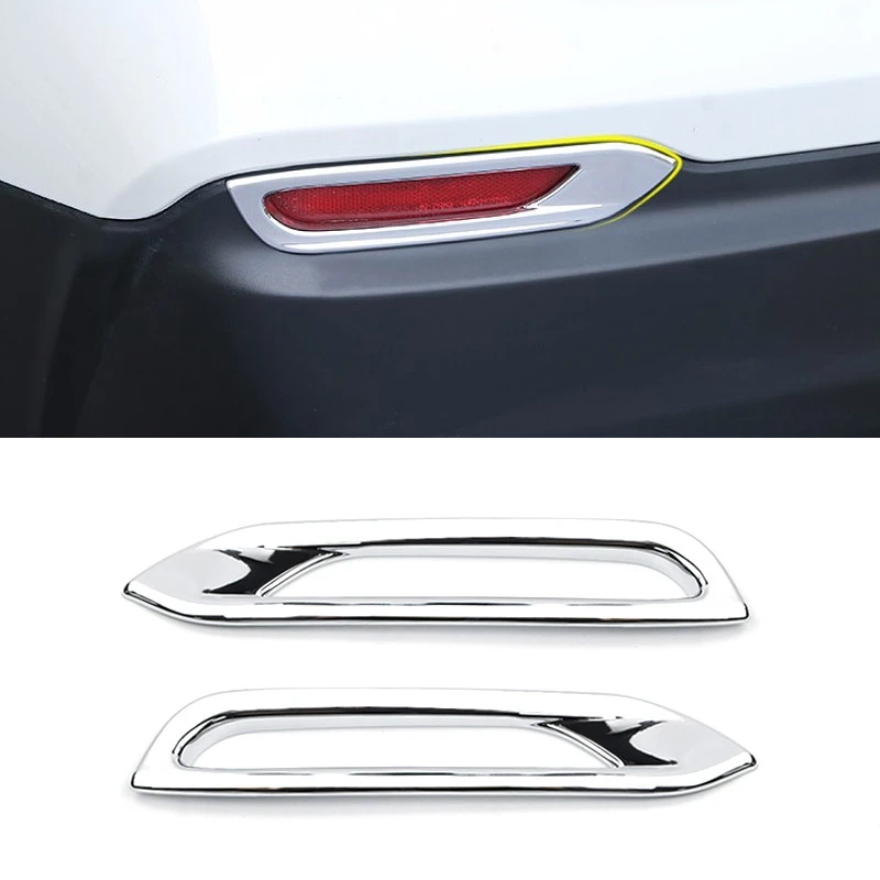 For Nissan Qashqai J11 2018 2019 2020 ABS Chrome Rear Foglight Lamp Cover Sticker Decoration Reflector Trims Car Accessories