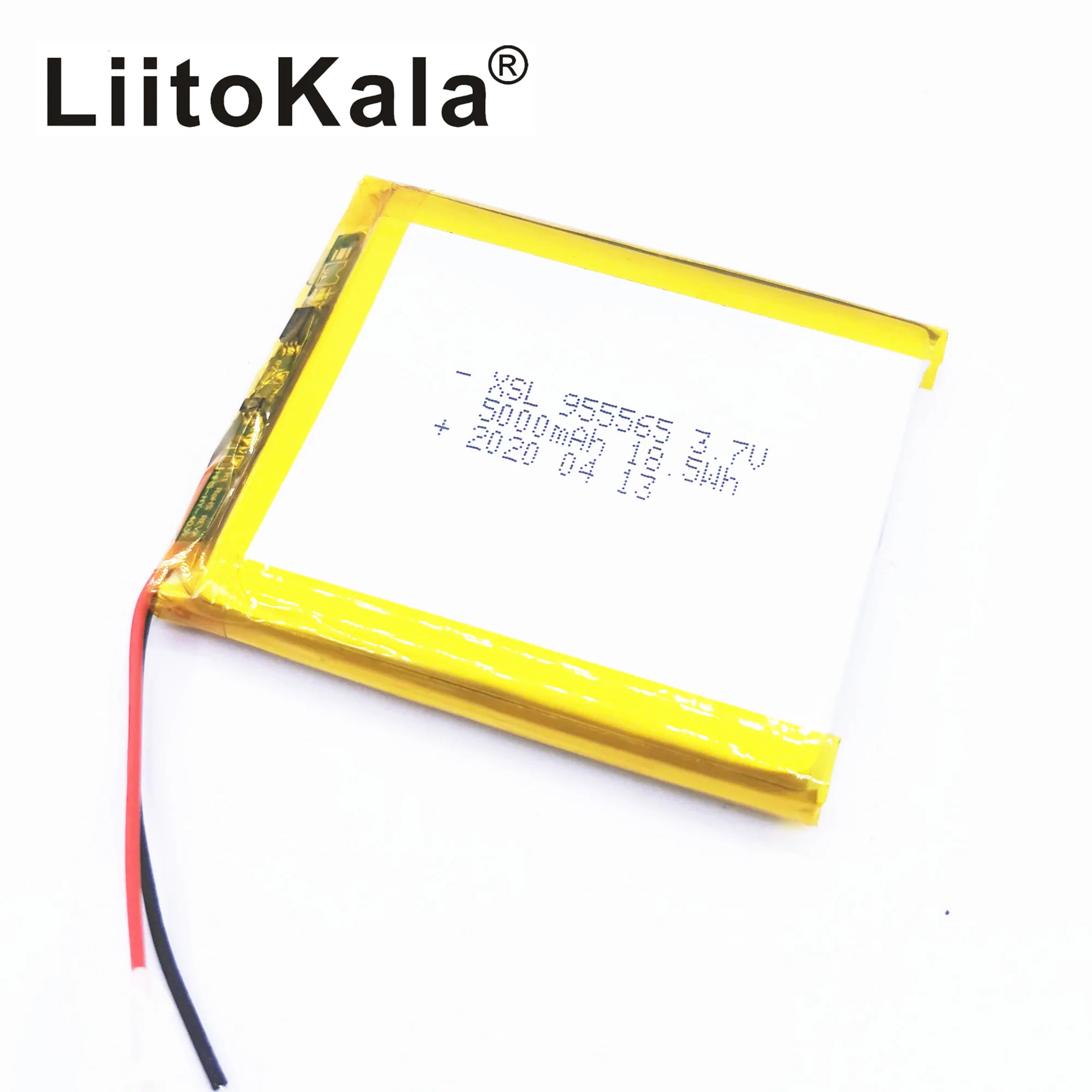 XSL 3.7V 955565 5000mAh Polymer Lithium LiPo Rechargeable Battery For GPS PSP DVD PAD E-book tablet pc laptop power bank video