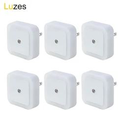 6 pacotes de luz noturna led plug-in inteligente dusk ao amanhecer sensor luz da noite para crianças adultos quarto, corredor, cozinha, escadas