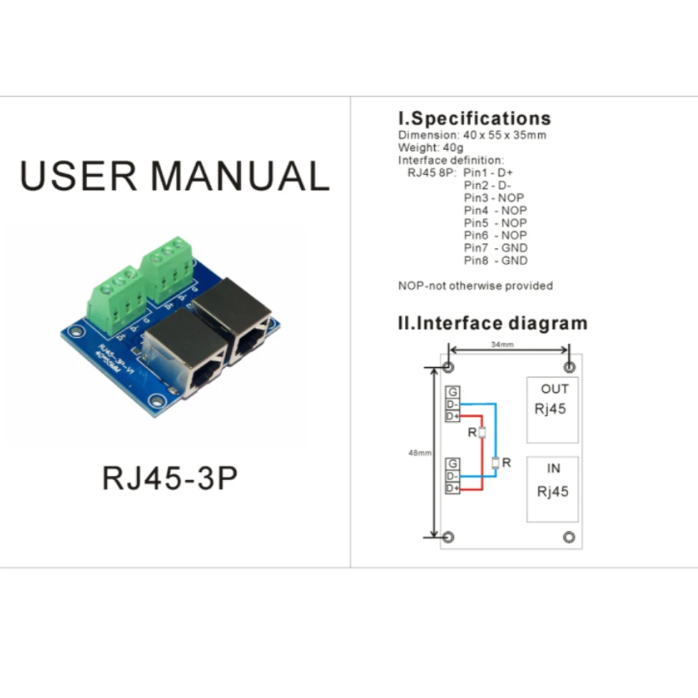Relés com conector de 3 pinos refletores dmx512
