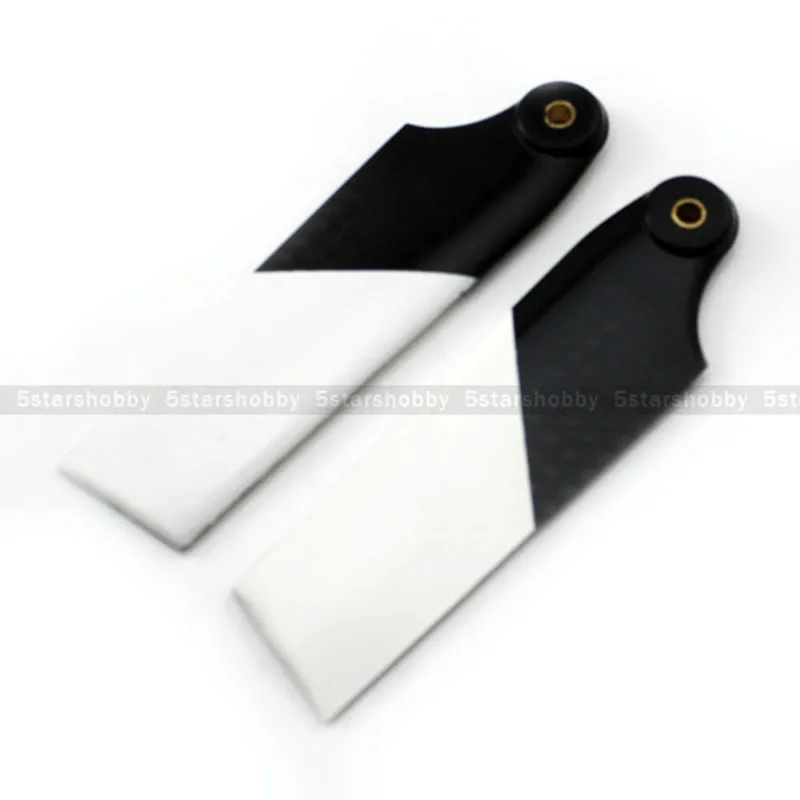 2 Pairs Tarot Carbon Fiber 76mm Tail Blade For T-REX Trex 500 Helicopter