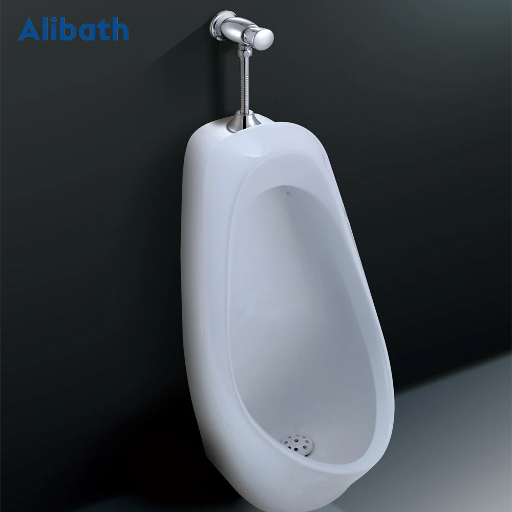 Public toilet Simple style Hand-pressing Type Brass Urinal Flush Valve delay urine flush valve Delays of 3-6 seconds..