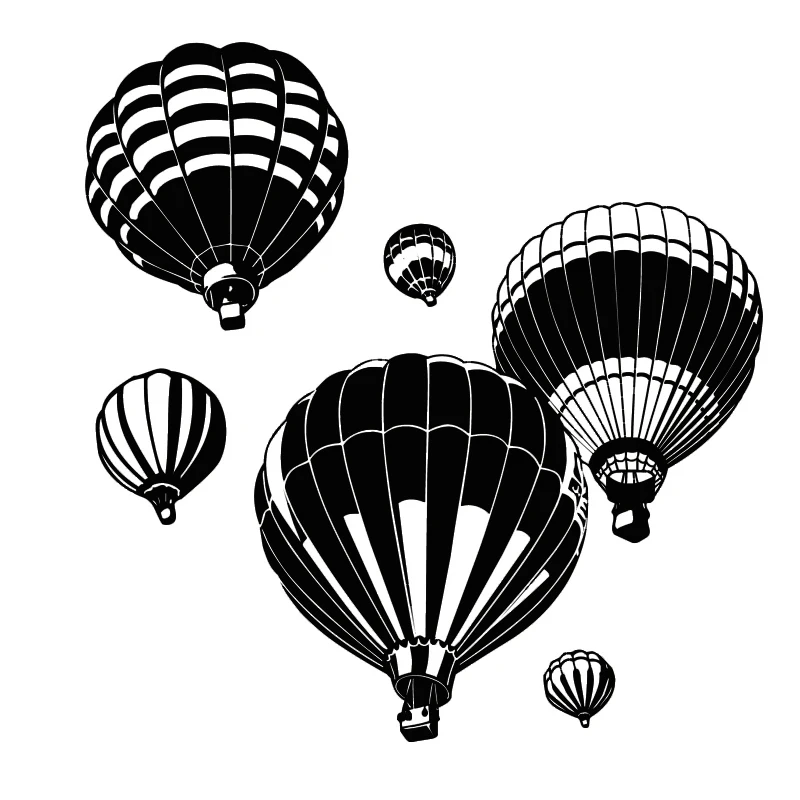 Hot Air Balloons Wall Stickers Removable DIY Home Decor Vinyl Wall Decal For Living Room Kids Nursery Baby Room Wall Decals