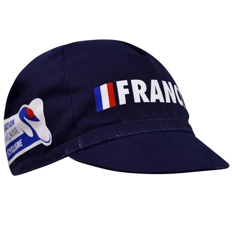 New Dark Blue Bike Hat France National Flag Cycling Caps Gorra Ciclismo Unisex One Size Fits Most