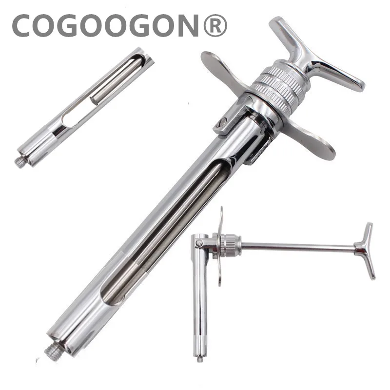 1Pc Dental Gun strzykawka ze stali nierdzewnej ilościowa prasa typ strzykawka chirurgia stomatologiczna Instrument 1.8ml Dental Surgery narzędzie