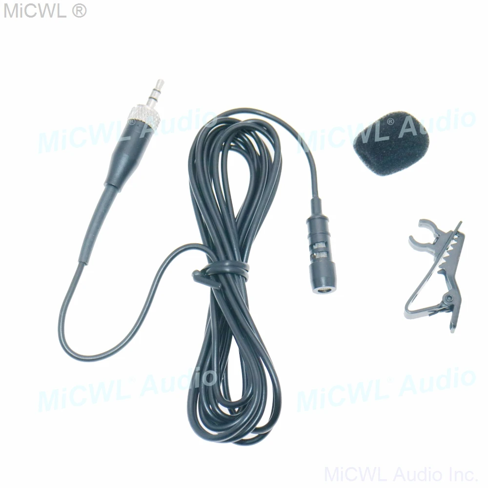 High Quality Tie Clip Lavalier Microphone for SennheiserG1 G2 G3 G4 Wireless Mike System Good Sound Quality 2m cable