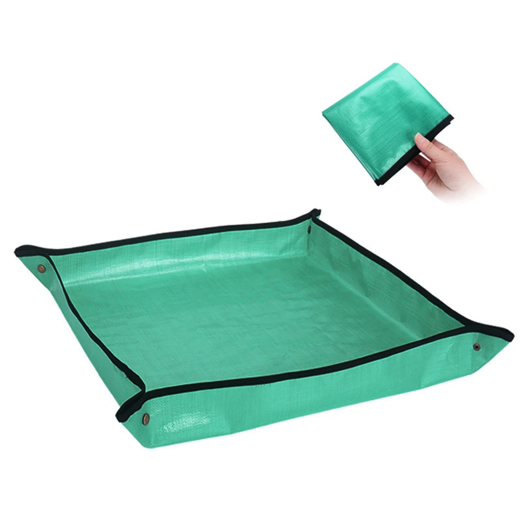 New Portable 68*68cm Planting Mat PE Gardening Potting Mat Waterproof Reusable Flower Gardening Mats Transplanting Foldable Pad