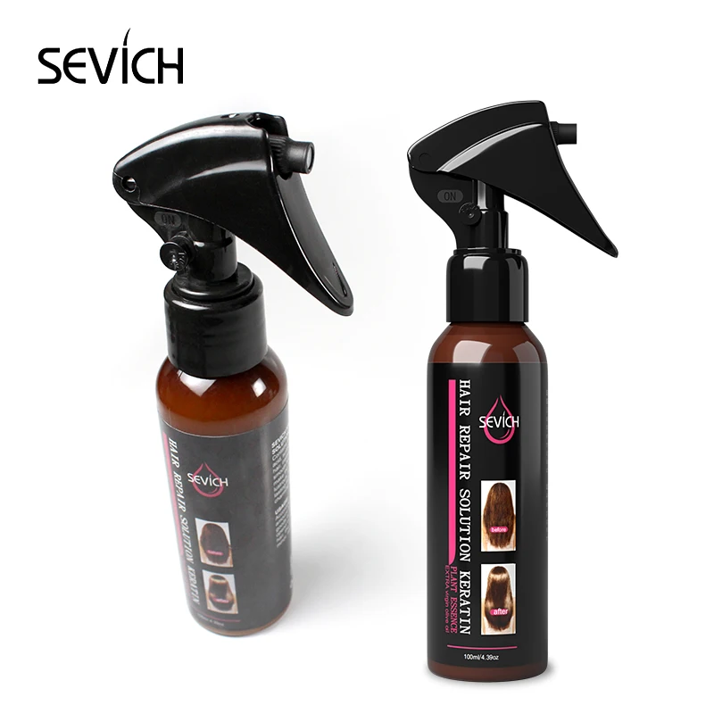 Sevich traitement des cheveux et du cuir chevelu Solution de réparation des cheveux kératine pour femmes Essence végétale huile d\'olive vierge