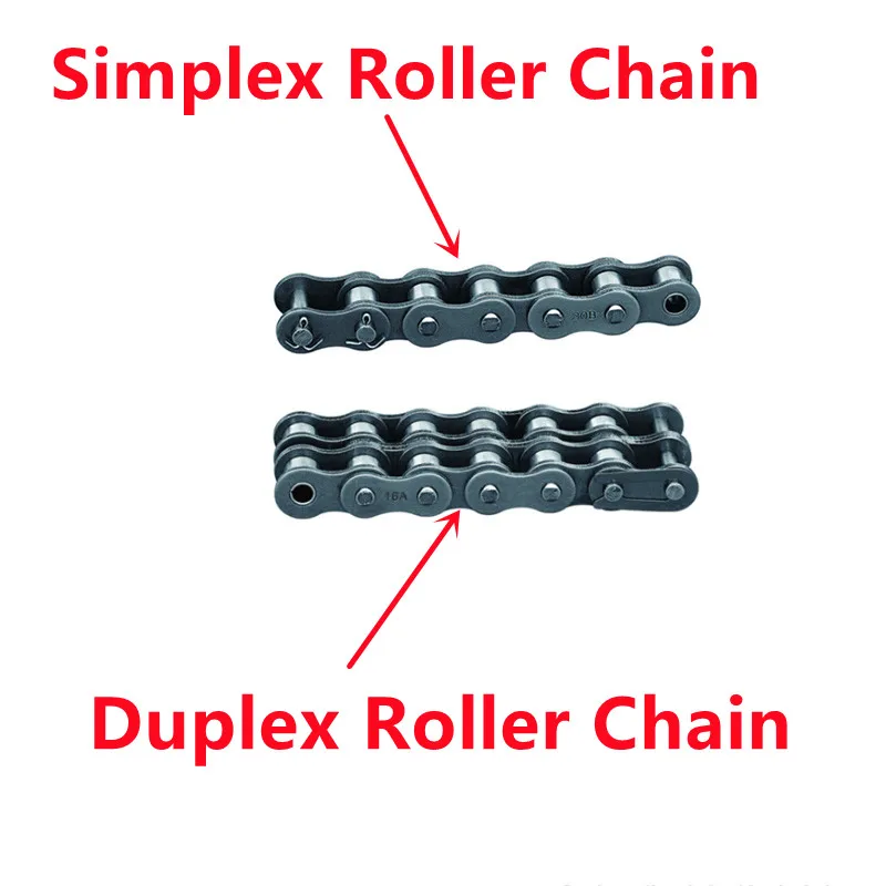 1PCS 1.5 Meter Simplex Roller Chain Duplex Roller Industrial Chain Transmission Drive Roller Conveyor Chain 06B 08B 10A 12A 16A