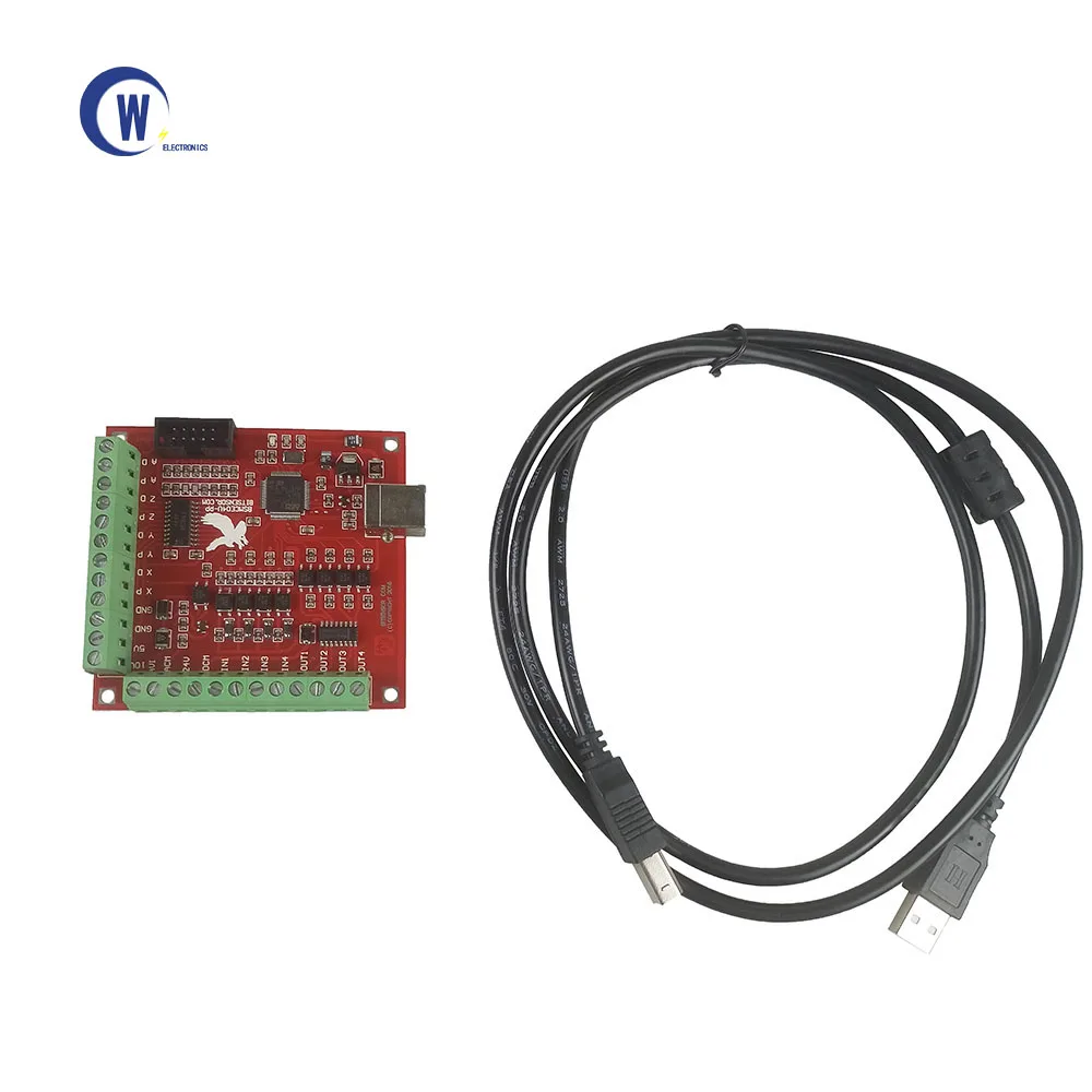 CNC Red Breakout Board USB MACH3 100Khz 4 Axis Interface Driver Motion Controller Driver Board