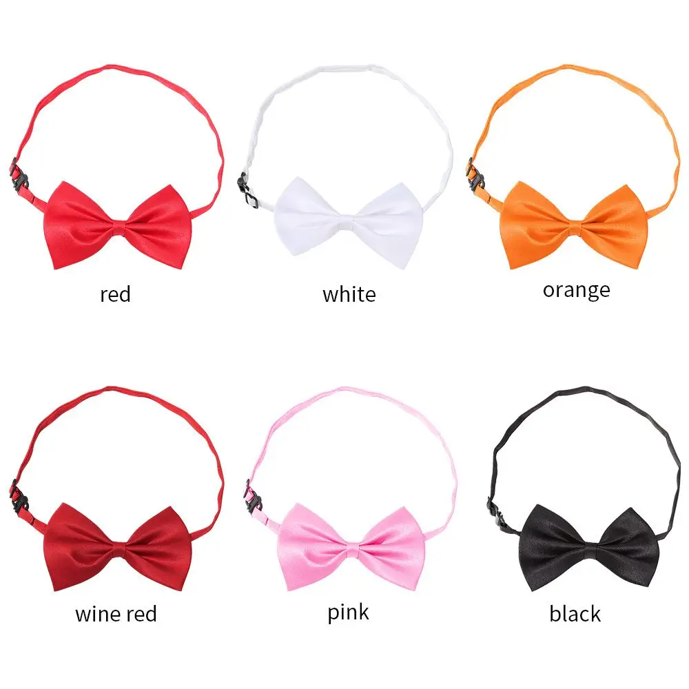 1 pz vari colori regolabile cane gatto a strisce fiocco collana per animali domestici Bowknot cravatta cane da compagnia collare per gatto accessori per toelettatura cani gatto