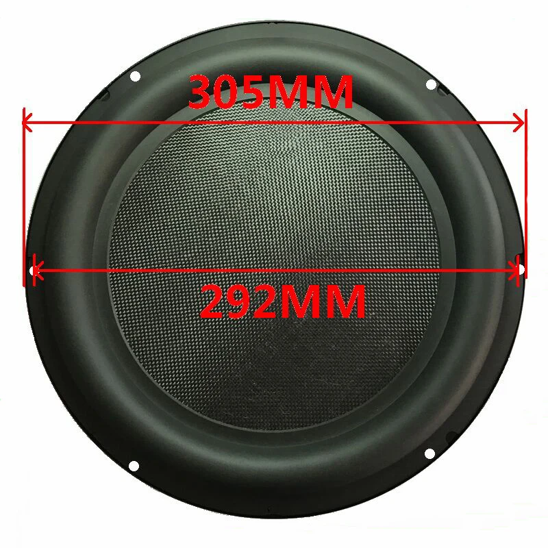 1 szt. 12 Cal głośniki Audio pasywna membrana radiatora basowa głośnik Subwoofer części naprawcze DIY akcesoria