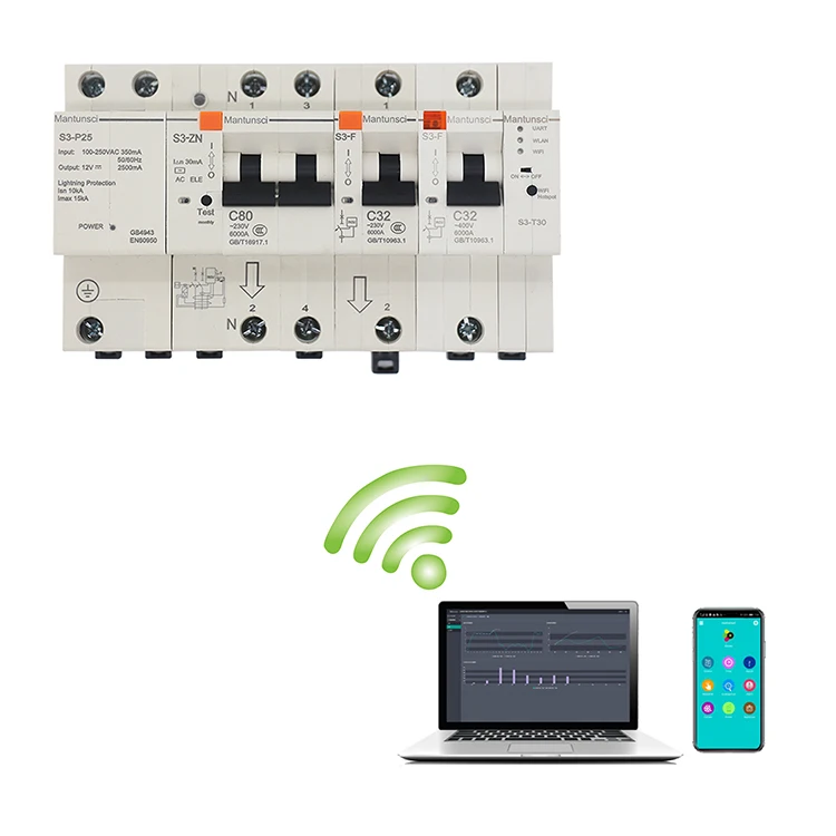 matismart wifi remote control leakage protection metering smart mcb circuit breaker