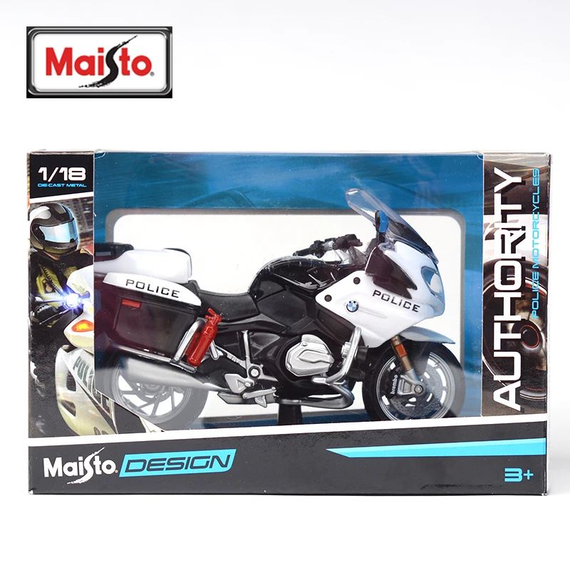 Maisto 1:18 BMW R1200 RT California Police Die Cast Vehicles Collectible Motorcycle Model Toys