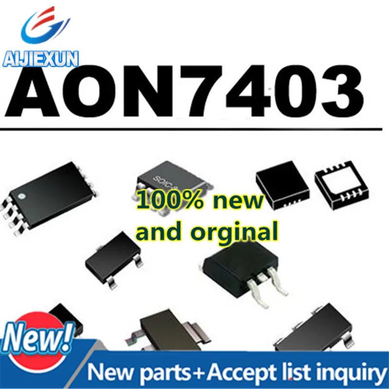 10 Chiếc 100% Mới Và Ban Đầu AON7403 7403 DFN MOS 30V P-Kênh MOSFET Lớn Cổ