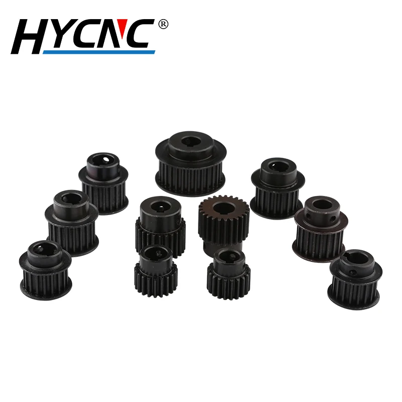 Polea de correa de distribución de 5M, orificio de engranaje de diente 18 20 30, diámetro 12,7 14 19mm, rueda de velocidad, enrutador Cnc, relación de caja de cambios 1:5, Kit de corte de poleas
