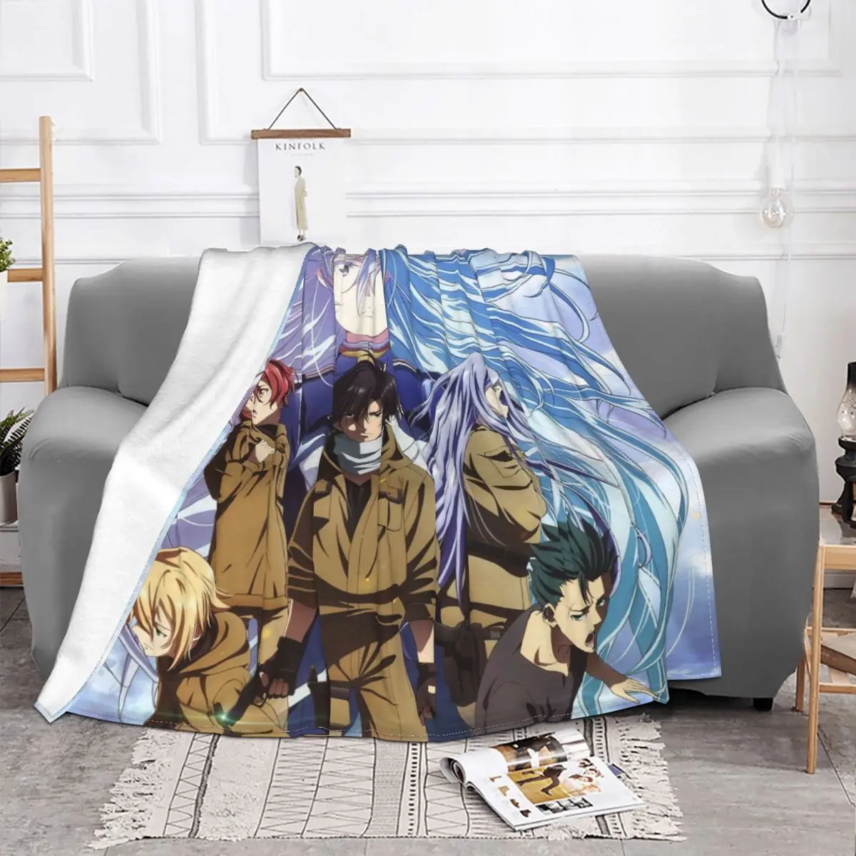 Anime,Eighty Six Carpet Living Room Flocking Textile A Hot Bed Blanket Bed Covers Luxury Blanket Blanket Flannel Blanket