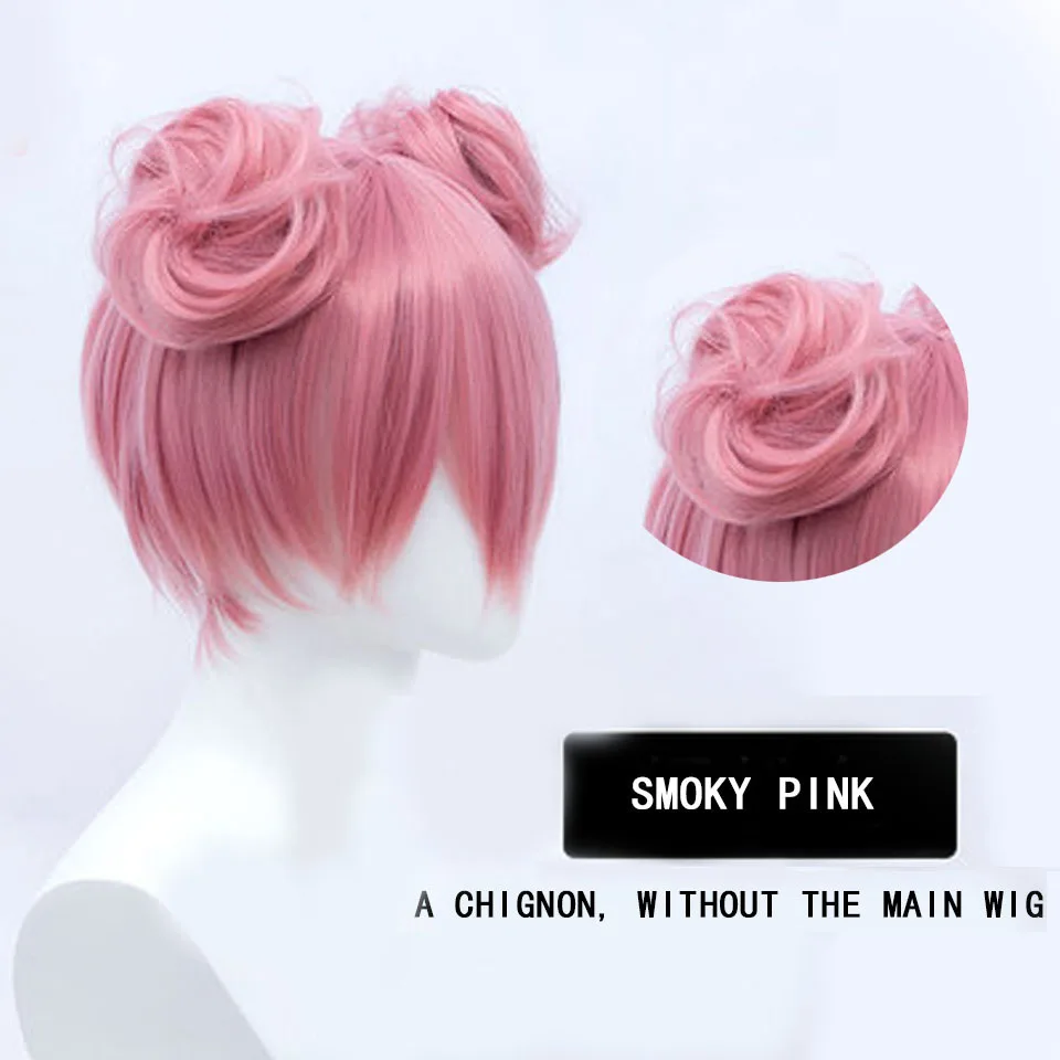 AOSIWIG-Chignon Synthétique Courte Bouclée pour Femme, Accessoires Cosplay, Épingle à Cheveux, 23 Couleurs