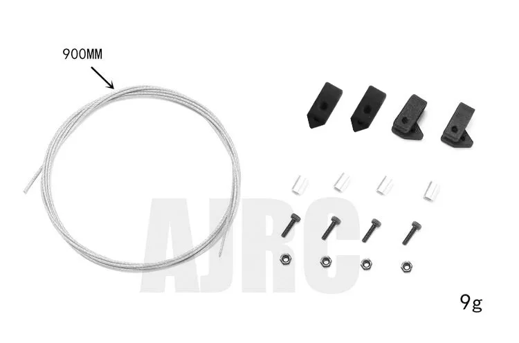 Cavo di attraversamento anteriore linea della foresta pluviale per Trax Trx4 Trx6 Trx-4 G500 Trx-6 G63 cavo in acciaio durevole modello di parti di