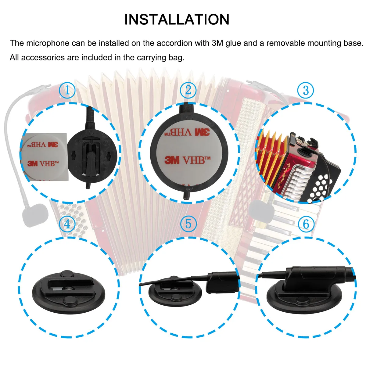 Беспроводной микрофон KIMAFUN 2,4G, двойной микрофон гармошкой, музыкальный инструмент, конденсаторный Высокоточный микрофон для гармошки