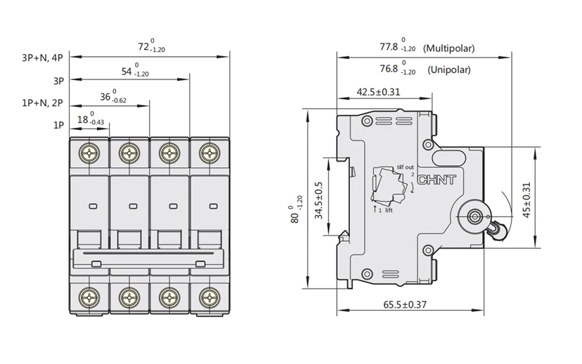 GOEDCH Interruttore Magnetotermico CC Miniaturizzato: 2 pezzi 63 A, 2 poli, DZ47-63 DC Interruttori Automatici di Sicurezza, Magnetotermico per Sistema Solare Fotovoltaico per Residenziale GOEDCH Interruttore Magnetotermico CC Miniaturizzato: 2 pezzi 63 A, 2 poli, DZ47-63 DC Interruttori Automatici di Sicurezza, Magnetotermico per Sistema Solare Fotovoltaico per Residenziale