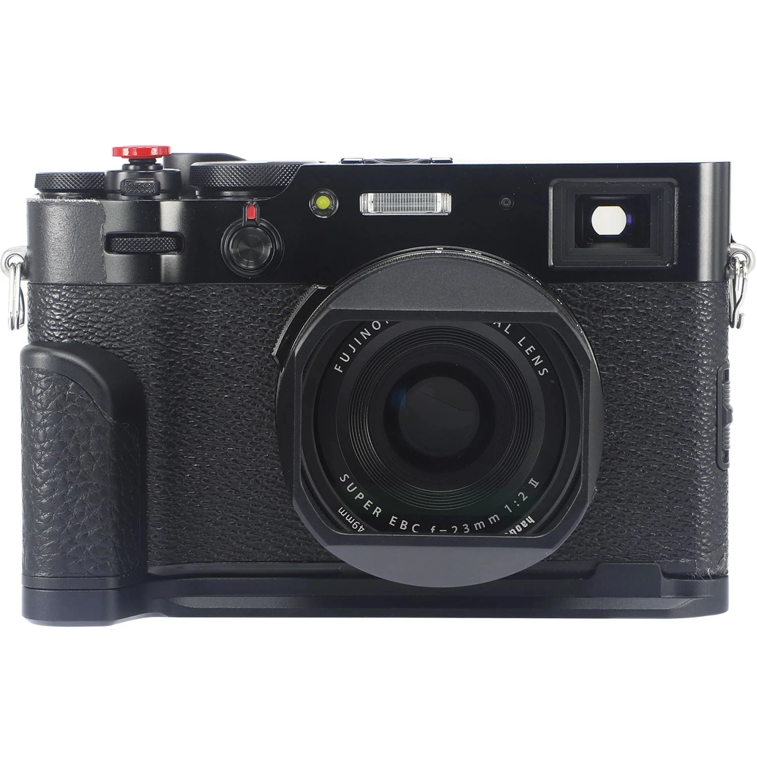 Haoge LH-X54B 알루미늄 금속 렌즈 후드, Fujifilm X100V X100Vi X100F X100S 카메라 렌즈 후드, 49mm 어댑터 링 포함