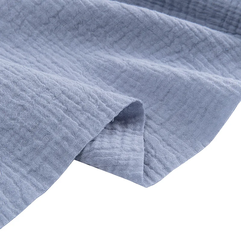 Sewing Fabric Cotton Crepe Double Layer Gauze Fabric Soft For Kids Swaddle Or Bath Towel  50*140 Cm/Piece  W300530