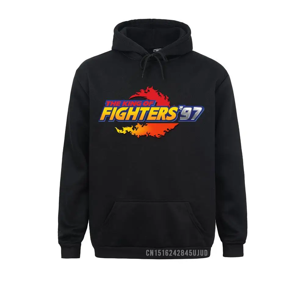 King Of Fighter Sweatshirt King Of Fighters 97 Neo Geo Title Screen Hoodie Male Graphic Pullover Awesome Sportswear