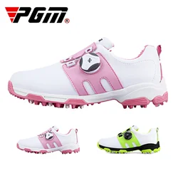 PGM Golf Children's Shoes Waterproof Casual Sports Teenage Sneakers Quick Lacing Breathable Non-Slip XZ099 Wholesale