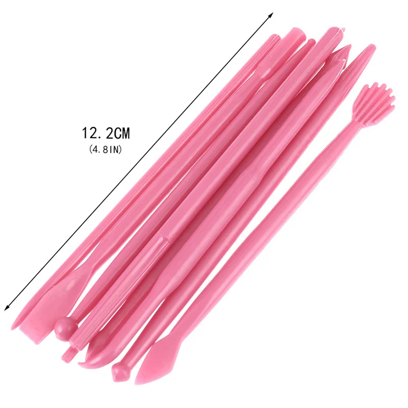 14PCS Plastic Clay Sculpting Set Cake Decorating Tools Set for Shaping Clay Playdough Tools Toys Polymer Modeling Clay Tools