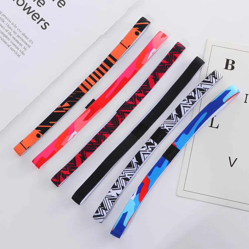 Running Head Band Sport  Sweat Anti-slip Hairband Elastic Biking Sweatband Bands Headbands For Women Men Badminton Hair Grip