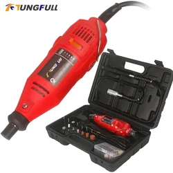 220V Electric Dremel Mini Rotary Tool Mini Electric Drill With Dremel Accessories engraving kit Woodworking Tool Drill