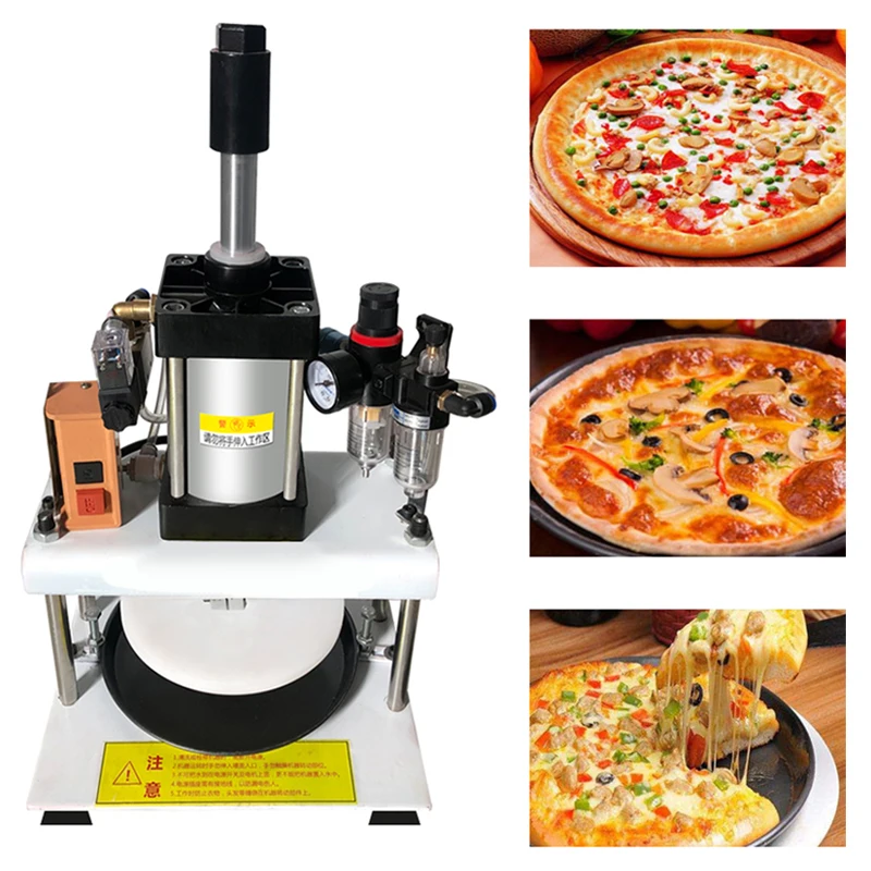 Commercial Cake Press Machine 7 Inch 8 Inch 9 Inch Cake Press Pneumatic Pizza Press Hand Cake Flatbread Biscuits Rice Cake Top