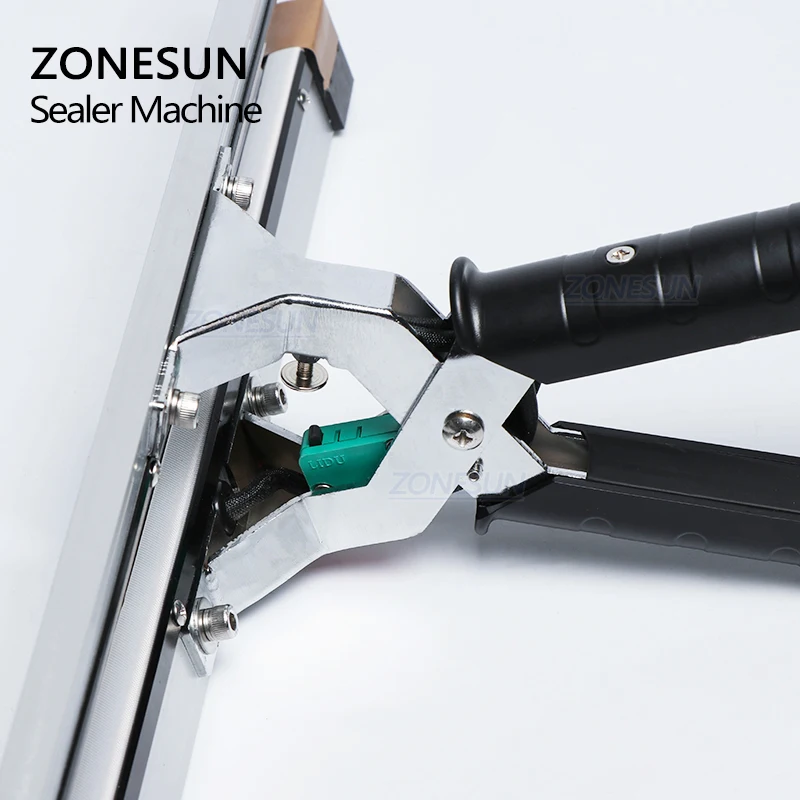 ZONESUN Instant Hot Plier Portable Impulse Sealer Sealing Machine for Aluminum Vacuum Composite Film Mask Packaging Machine