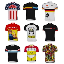 2023 NEW Summer Breathable Short Sleeve Cycling Jersey Ropa De Ciclismo Hombre Bike Clothing Tops MTB Bicycle Clothes