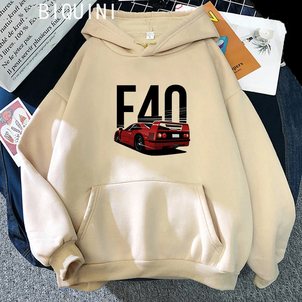 

Fashion Men's/Women's F40 Car Hoodies 2021 Men Casual Hoodies Sweatshirts Male Color Hoody Sweatshirt Tops JDM Clothes