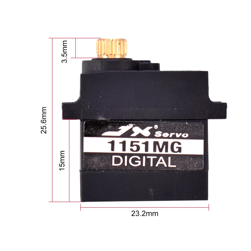 JX Servo PDI-1151MG 3.6KG Mini 6V Waterproof Digital Core Servo For RC Helicopter Car Robot Boat Spare Parts