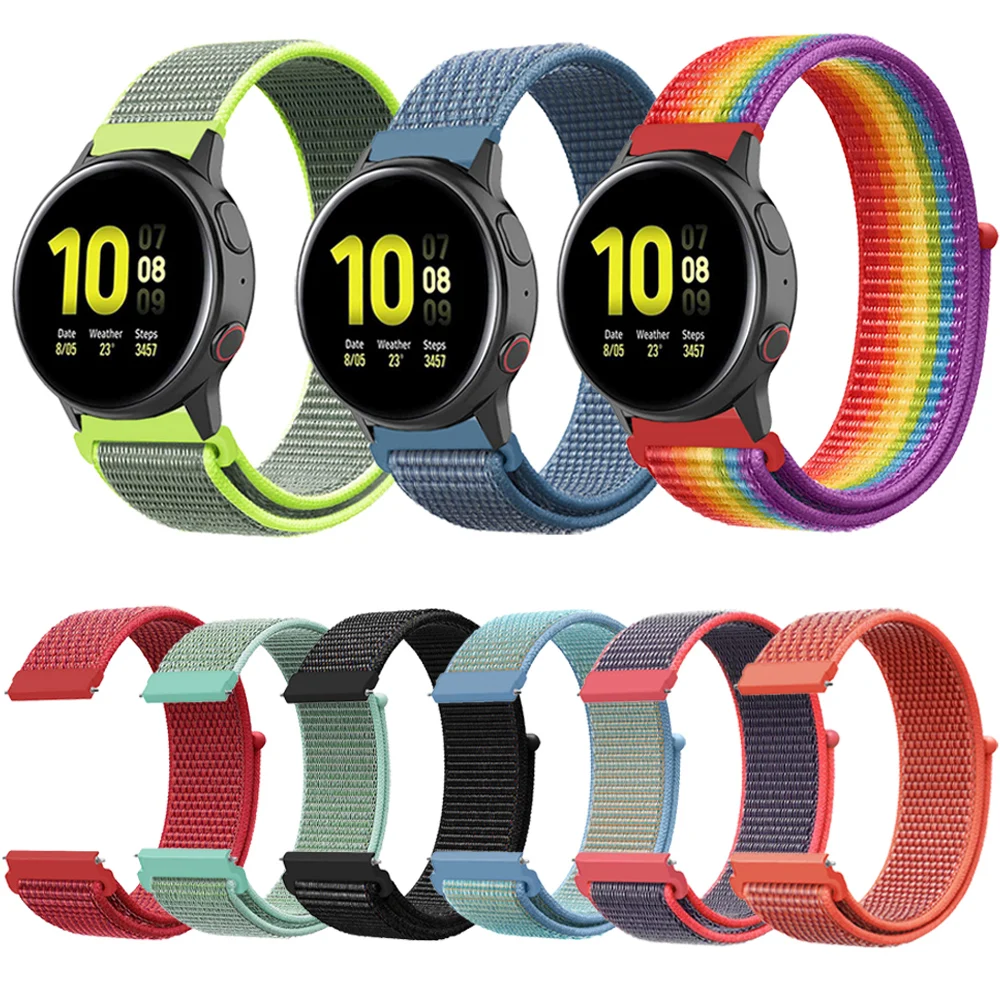 18MM 20MM 22MM Dây Đeo Cho Ticwatch Pro 2020/Pro 3 GPS/E2/S2 Thông Minh dây Đồng Hồ Dây Nylon Cho TicWatch E Kèm Vòng Cổ Tỳ Hưu Thạch Anh Dây 2 C2 Correa