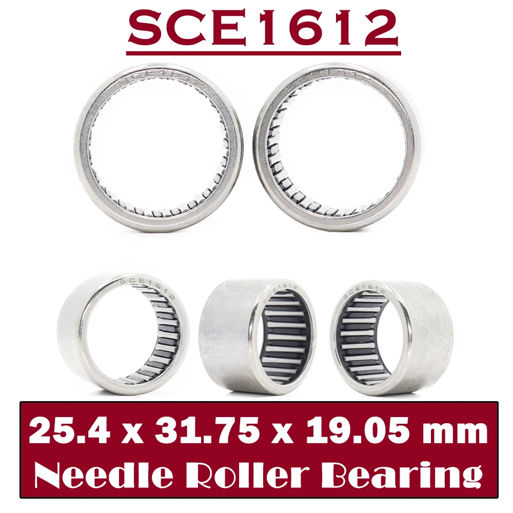 SCE1612 Bearing 25.4*31.75*19.05 mm ( 5 PCS ) Drawn Cup needle Roller Bearings B1612 BA1612Z SCE 1612 Bearing