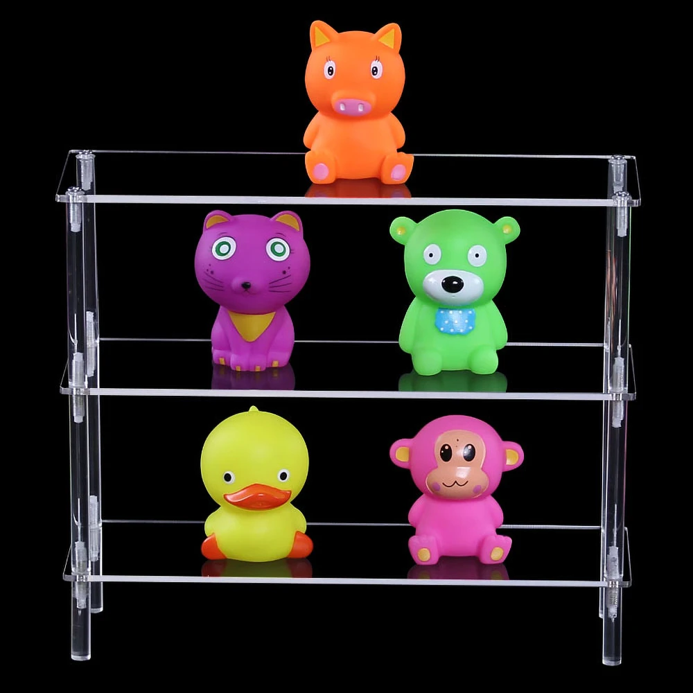 Thicken Acrylic Display stand Pottery storage rack Doll clay figurine display Transparent Multi-layer Shelf Store Display Tools