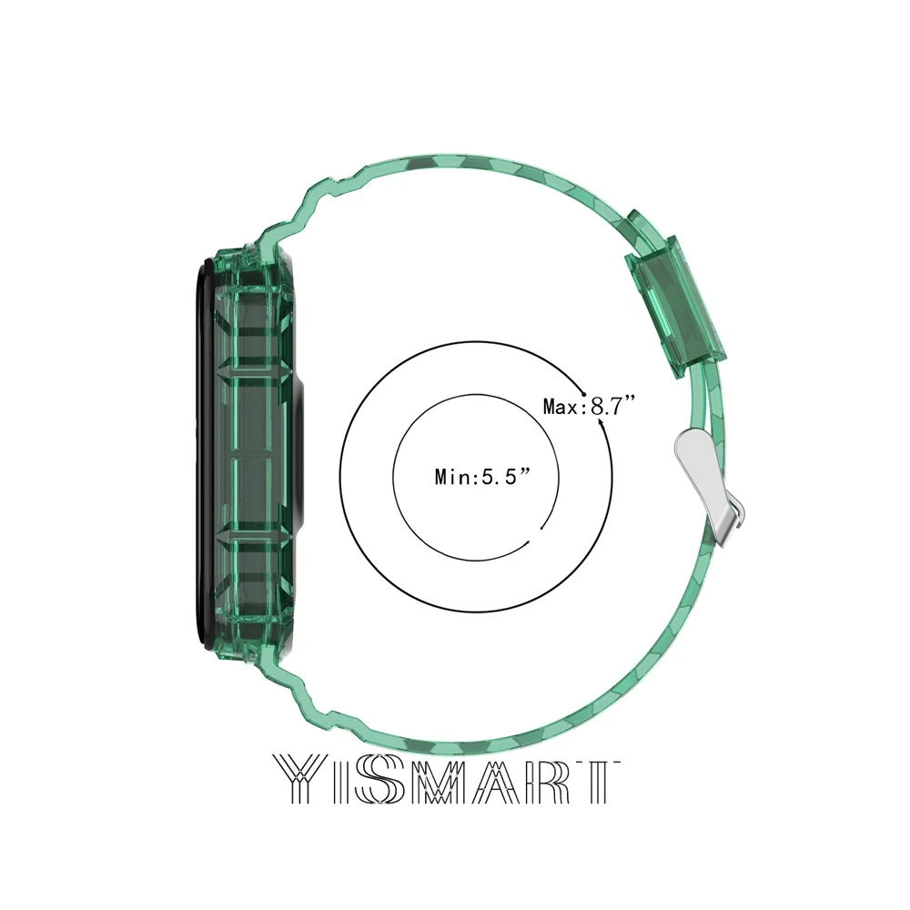 Pasek lodowca dla Xiaomi Mi Band 3 4 NFC bransoletka silikonowy zegarek dla Miband 4 przezroczyste sportowe paski